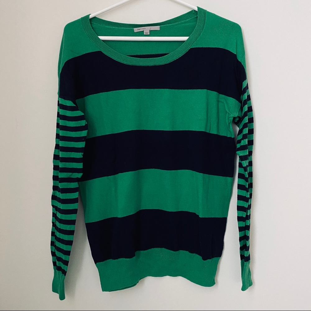GAP Sweatshirt - Green / Navy Blue
